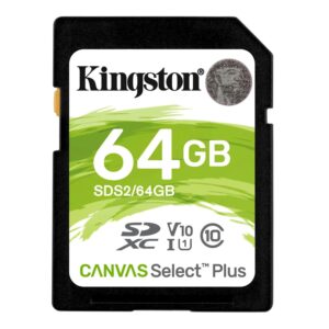 Tarjeta De Memoria Sd Kingston Canvas Select De 64 Gb Y 100 Mb: Sds2/64 Gb - Imagen 2