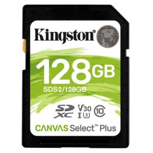 Tarjeta De Memoria Sd Kingston Canvas Select Plus De 128 Gb Y 100 Mb/s - Sds2/128 Gb - Imagen 2