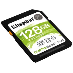 Tarjeta De Memoria Sd Kingston Canvas Select Plus De 128 Gb Y 100 Mb/s - Sds2/128 Gb - Imagen 3