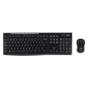 Teclado Y Ratón Inalámbricos En Español Logitech Mk270, Color Negro (920-004432)