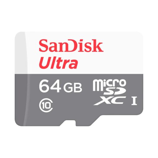 Tarjeta De Memoria Micro Sd Sandisk Ultra De 64 Gb Y 100 Mb: Sdsqunr-064g-gn3ma