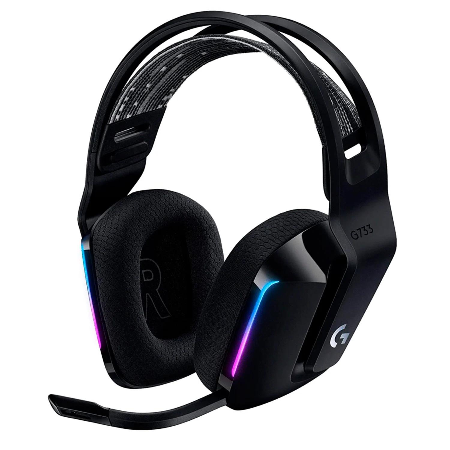 Auriculares Inalámbricos Para Juegos Logitech G733 Lightspeed, Color Negro (981-000863)