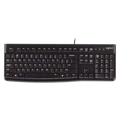 Teclado En Inglés Logitech K120 920-002478 - Negro