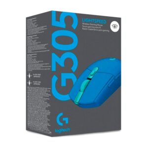 Mouse Inalámbrico Para Juegos Logitech G305 Lightspeed Hero 910-006013 De 12 000 Dpi, Color Azul - Imagen 4