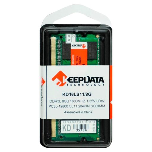Alternative view of Memoria Ram Keepdata Ddr3l De 8 Gb Y 1600 Mhz Para Notebook: Kd16ls11/8g