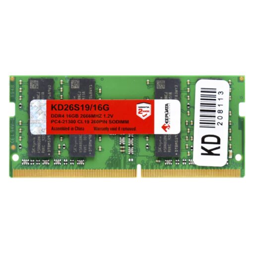 Memoria Ram Keepdata Ddr4 De 16 Gb Y 2666 Mhz Para Notebook: Kd26s19/16g