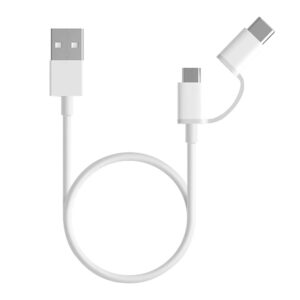 Cable Micro-usb + Usb-c Xiaomi Sjx01zm 30cm / 2 En 1 - Blanco - Imagen 3