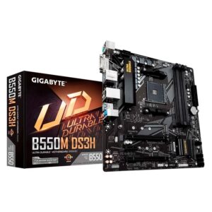 Placa Madre Gigabyte B550m Ds3h Con Zócalo Am4, Chipset Amd B550, Ddr4, Micro Atx