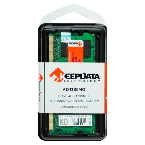 Alternative view of Memoria Ram Keepdata Ddr3 De 4 Gb Y 1333 Mhz- Kd13s9/4g