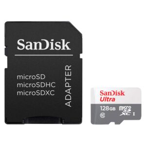 Tarjeta De Memoria Micro Sd Sandisk Ultra De 128 Gb Y 128 Mb: Sdsqunr-128g-gn3ma