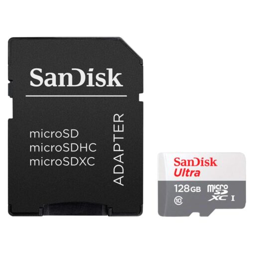Tarjeta De Memoria Micro Sd Sandisk Ultra De 128 Gb Y 128 Mb: Sdsqunr-128g-gn3ma