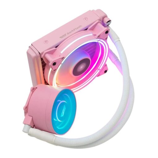 Alternative view of Water Cooler Con Procesador Darkflash Tr120, Color Rosa