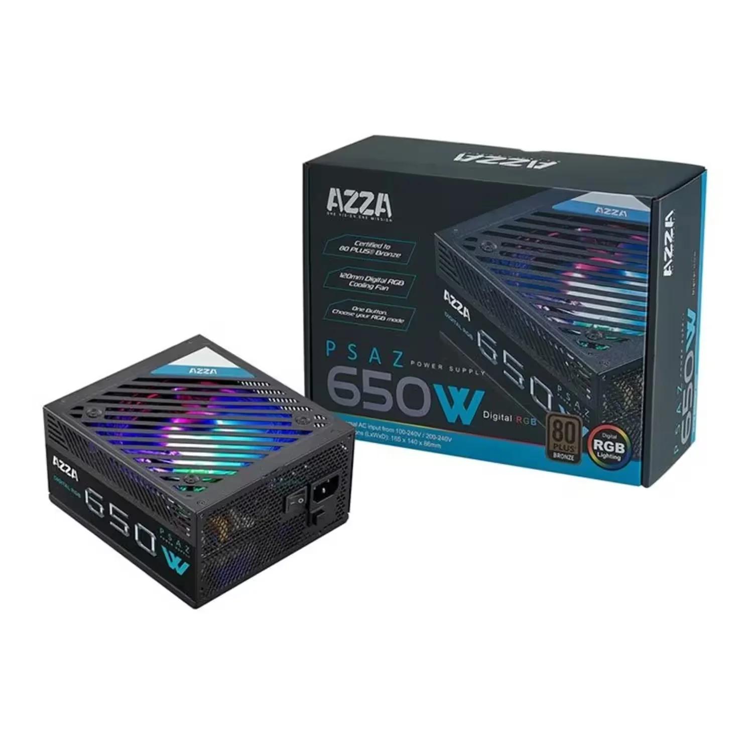 Fonte Azza ATX 650W / 80Plus / Bronze / ARGB - Imagen 3