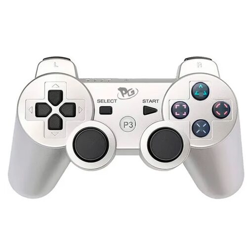Control Play Game Dualshock Para Ps3 Wireless - Plata
