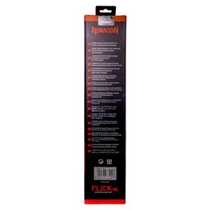 Alfombrilla De Ratón Para Juegos Redragon Flick Xl P032, 400 X 900 Mm, Color Negro - Imagen 6