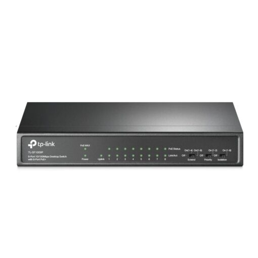Alternative view of Switch Poe+ De 9 Puertos Y 100 Mbps Tp-link Tl-sf1009p, Color Negro