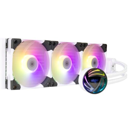 Alternative view of Water Cooler Para Procesador Aigo At360 Rgb, Color Blanco