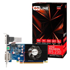 Tarjeta De Video Goline Amd Radeon R5-230 1gb Ddr3 - Gl-r5-230-1gb (1 Año De Garantía)