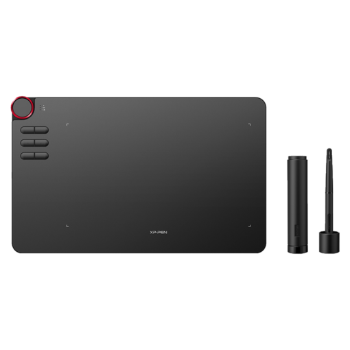 Tableta Gráfica Xp-pen Deco 03 De 10" X 5,62" + Lápiz, Color Negro