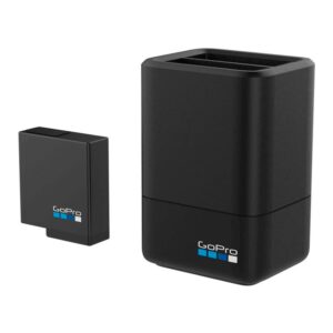 Cargador Doble Para Gopro Hero 7 Aadbd-001 + 1 Batería - Negro