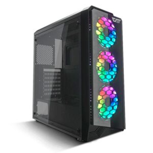 Gabinete Darkflash Water Square 5, Color Negro