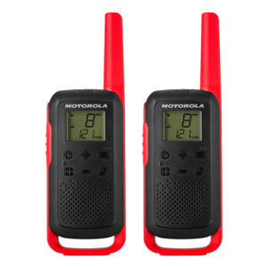 Cargador Usb Walk Talk Motorola T-210 20mil-32km / Bivolt - Negro Y Rojo