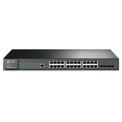 Conmutador Concentrador Tp-link Tl-sg3428 Gigabit Sfp Jetstream De 1000 Mbps Y 24 Puertos, Color Gris