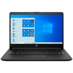 Notebook Hp 14-dk1013dx De 14" Con Procesador Amd Athlon Silver 3050u, 128 Gb Ssd Y 4 Gb De Ram, Color Negro