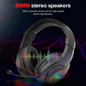 Auriculares Para Juegos Con Adaptador Usb De 3,5 Mm Redragon Hylas H260-rgb P2, Color Negro - Imagen 5