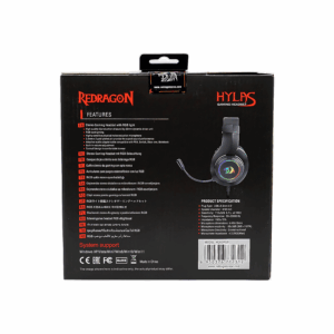 Auriculares Para Juegos Con Adaptador Usb De 3,5 Mm Redragon Hylas H260-rgb P2, Color Negro - Imagen 7