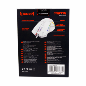 Mouse Para Juegos Usb Redragon M607w Griffin 7200 Dpi Rgb - Blanco - Imagen 3