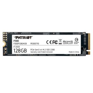 Unidad De Estado Sólido Patriot P300 Nvme Pcie Gen 3 M.2 De 128 Gb - P300p128gm28
