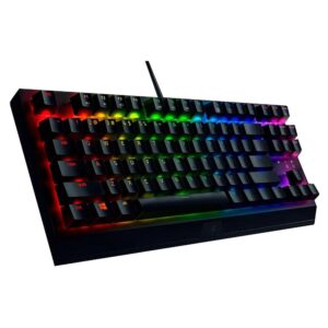 Teclado Mecánico Para Juegos Con Cable Y Interruptores Amarillos Rgb Sin Teclas Razer Blackwidow V3 - Imagen 4