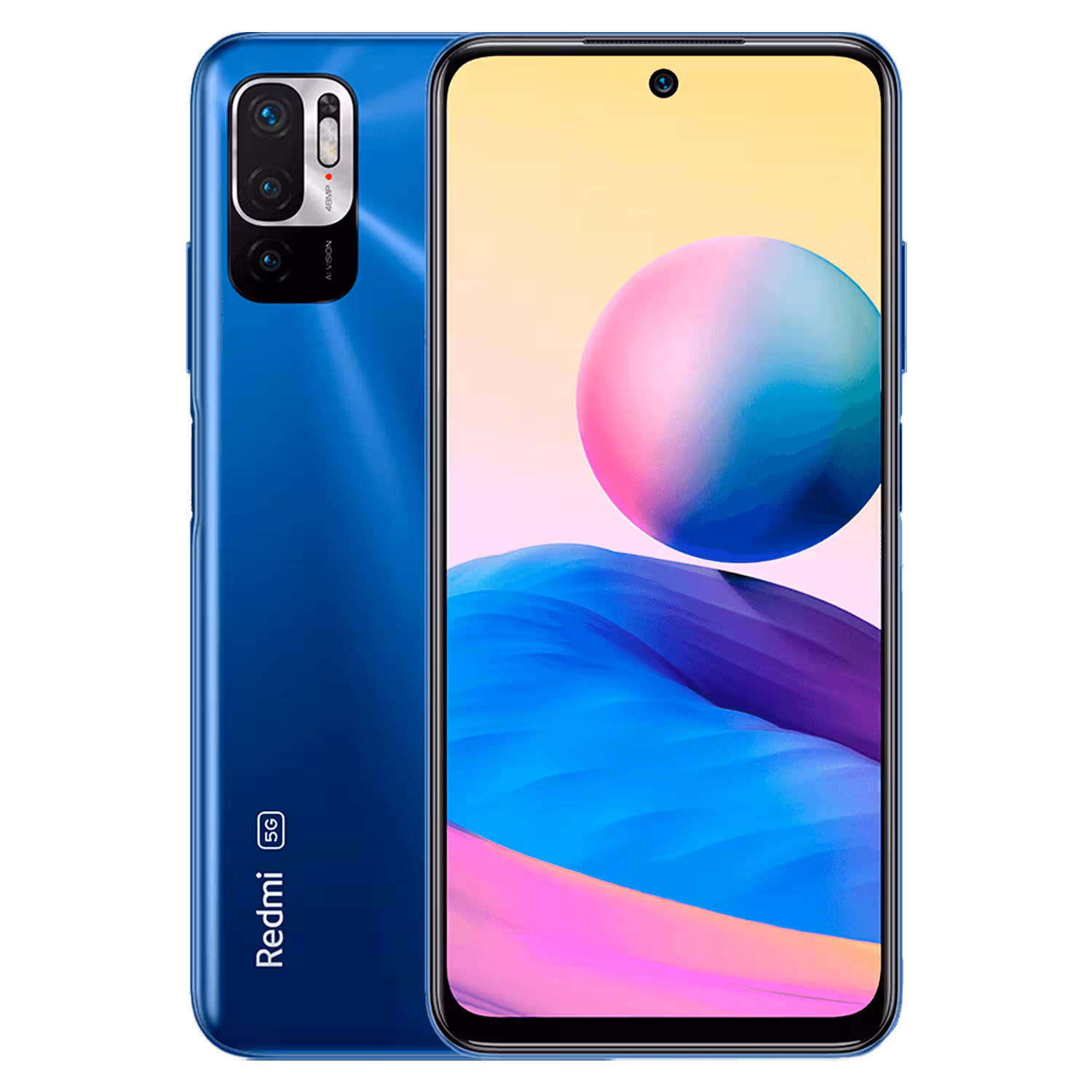 Celular Xiaomi Redmi Note 10 5g 128gb / 4gb Ram / Dual Sim / Pantalla 6.5'' / Camaras 48mp+2mp+2mp Y 8mp - Azul (global)