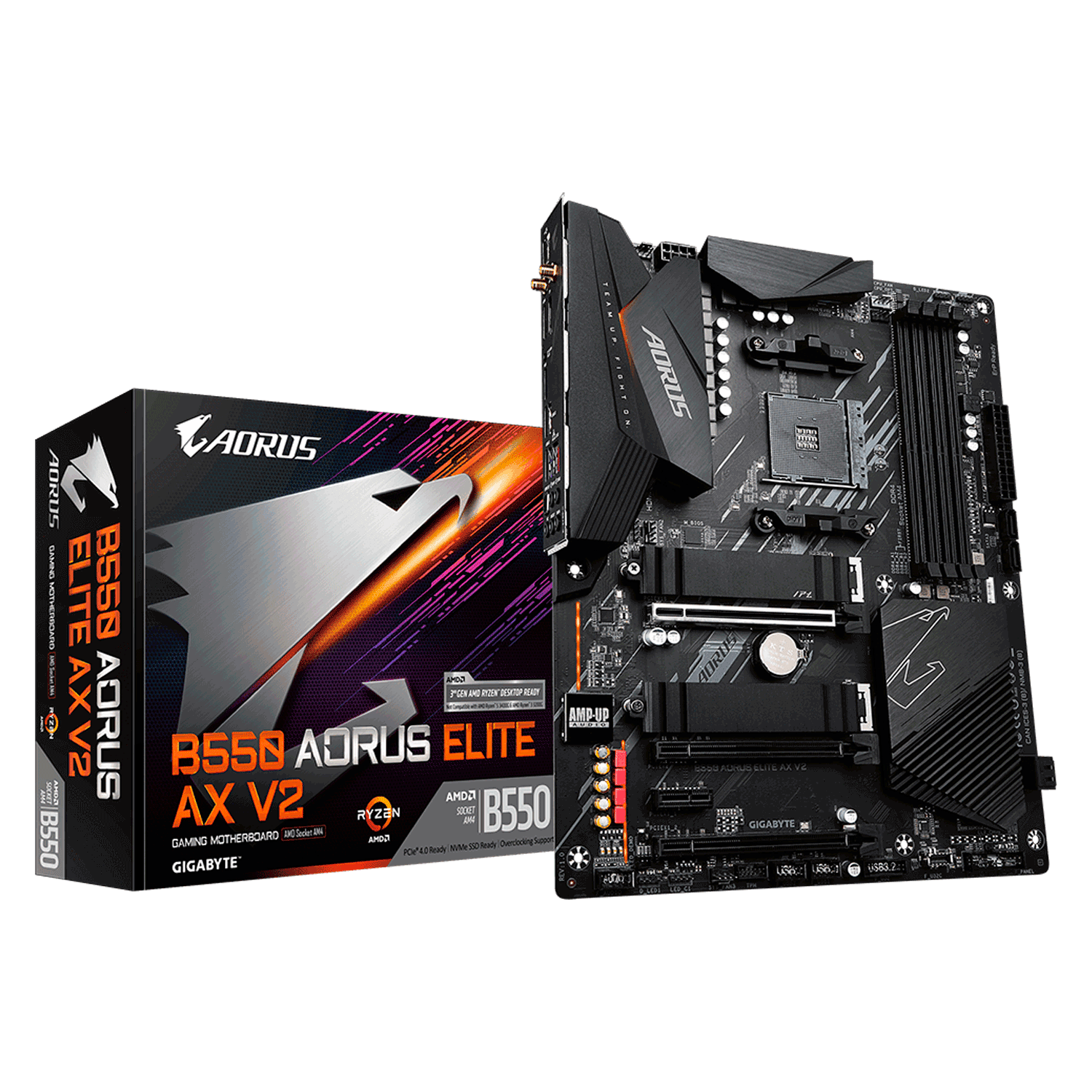 Placa Madre Gigabyte B550 Aorus Elite Ax V2 Ddr4 Socket Am4 Chipset B550 Atx