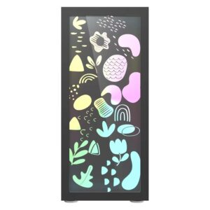 Gabinete Gamer Darkflash Dk210 Graffiti Argb Mid Tower - Negro - Imagen 8