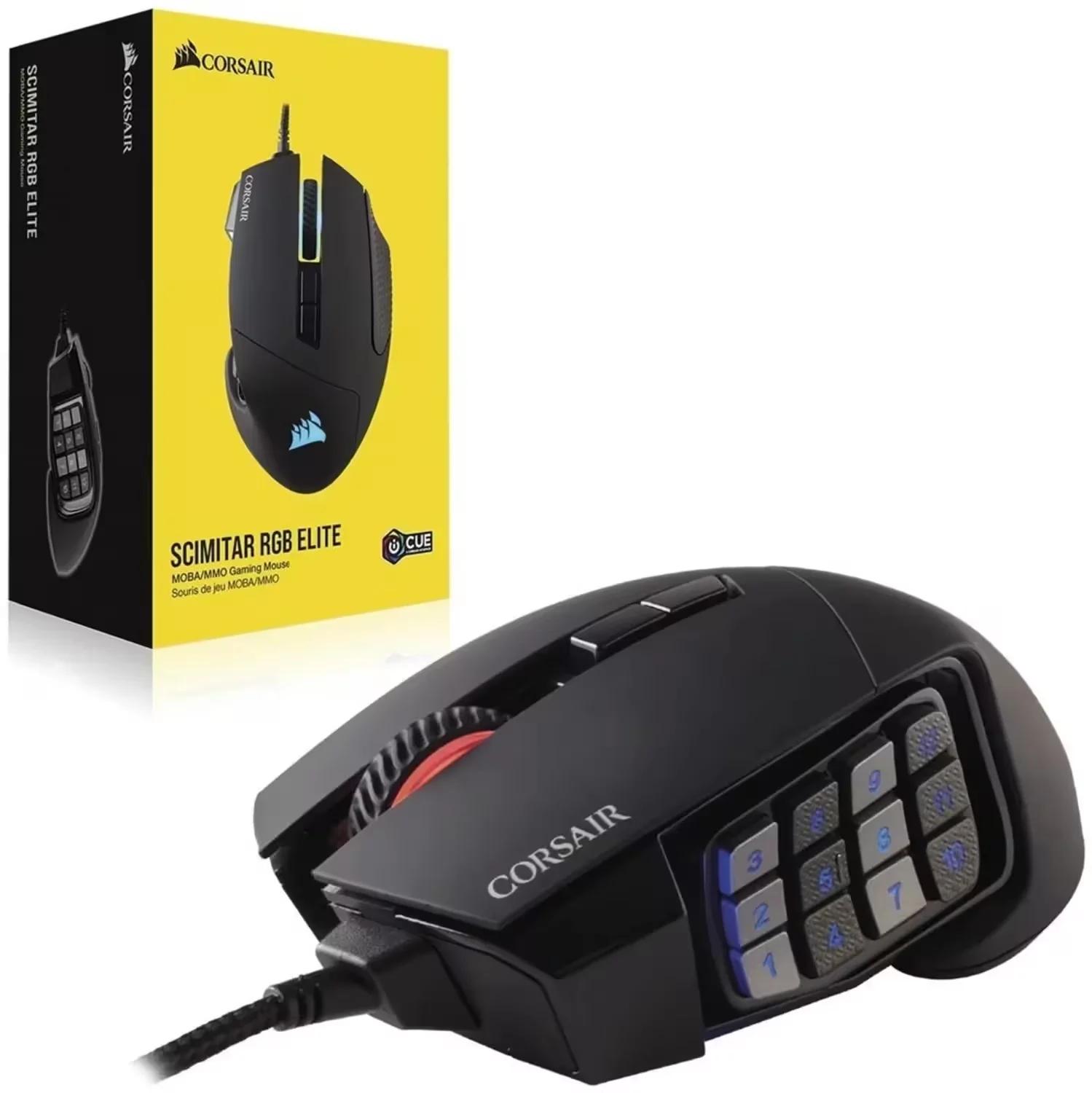 Mouse Corsair Scimitar Elite RGB MOBA/MMO - Negro (CH-9304211-NA)