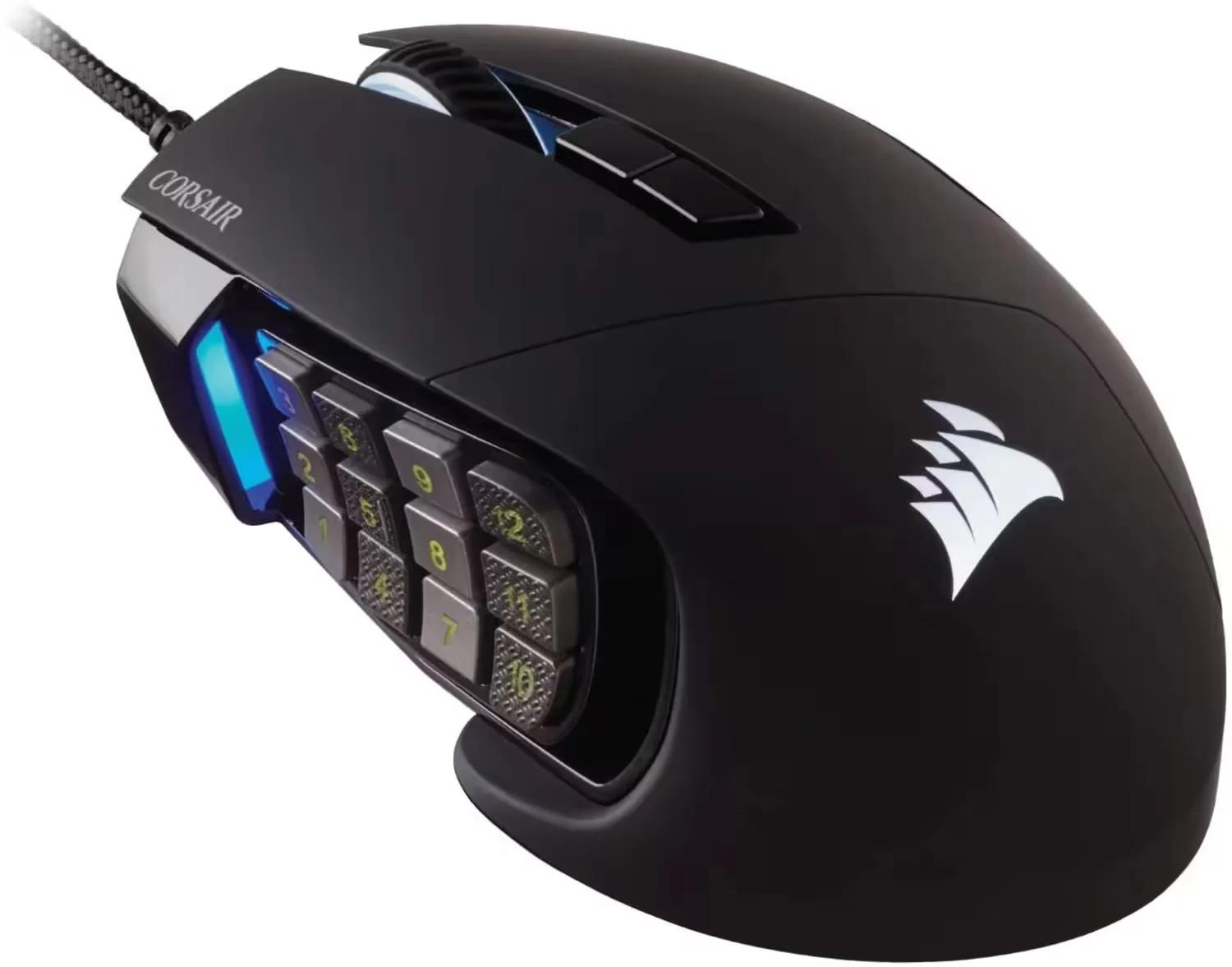 Mouse Corsair Scimitar Elite RGB MOBA/MMO - Negro (CH-9304211-NA) - Imagen 2
