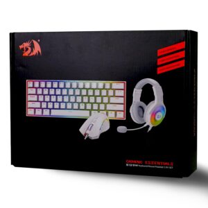 Kit Redragon 3 En 1 S129w - Teclado K630rgbw + Ratón M607w + Auriculares Pandora H350rgb-1-w - Imagen 2