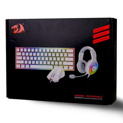 Alternative view of Kit Redragon 3 En 1 S129w - Teclado K630rgbw + Ratón M607w + Auriculares Pandora H350rgb-1-w