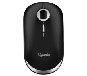 Mouse Inalámbrico Quanta Qtms20 De 1600 Dpi, Color Negro