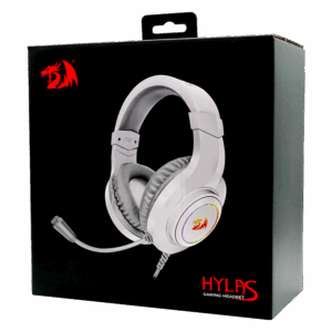 Auriculares Para Juegos Redragon Hylas H260w-rgb P2 Con Adaptador Usb De 3,5 Mm, Color Blanco - Imagen 7