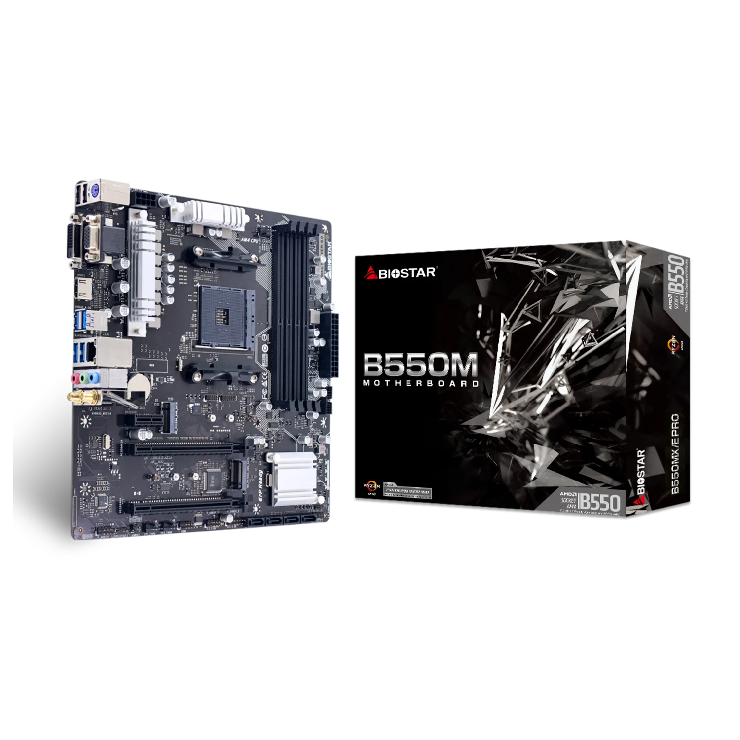 Biostar B550mx/e Pro Ddr4 Socket Am4 Chipset B550 Placa De Base Micro Atx