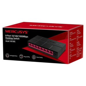 Conmutador De Escritorio Mercusys Ms108 De 8 Puertos Y 10/100 Mps, Color Blanco - Imagen 3