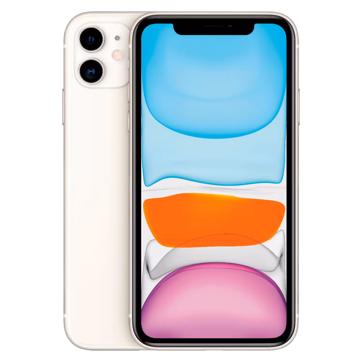 Celular Apple Iphone 11 A2221 Hn 64gb / 4gb Ram / Pantalla 6.1"/ Camaras De 12mp+12mp Y 12mp - Blanco (caja Slim)