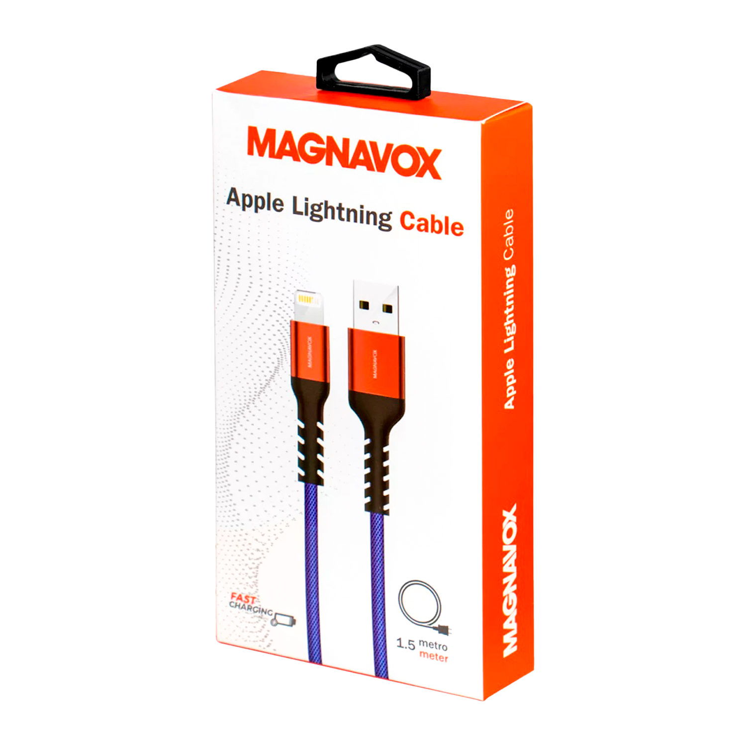 Alternative view of Cable Usb Lightning Magnavox Mac6419-mo / 1,5 M - Azul Y Rojo