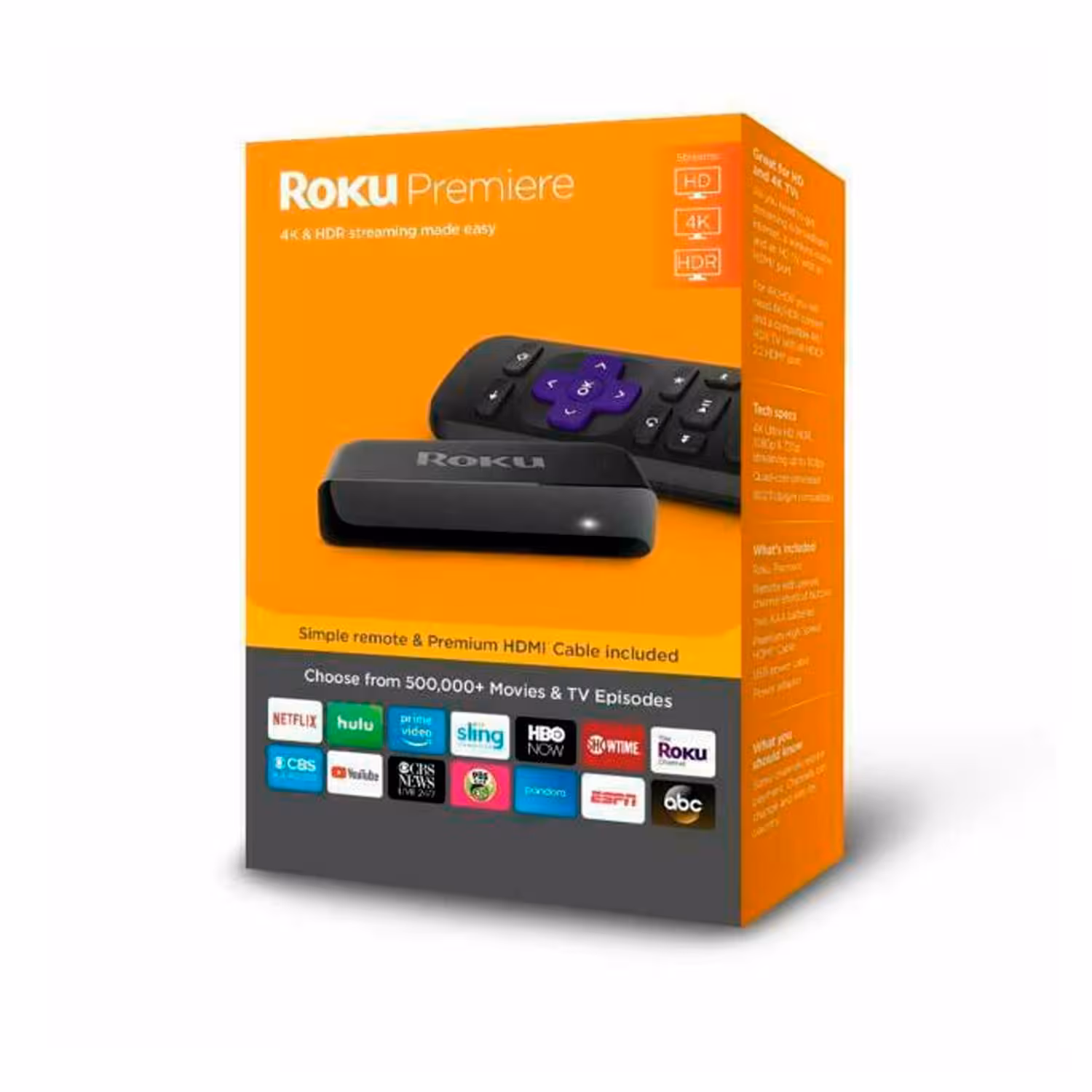 Media Player Roku Premier 4k - (3920rw)