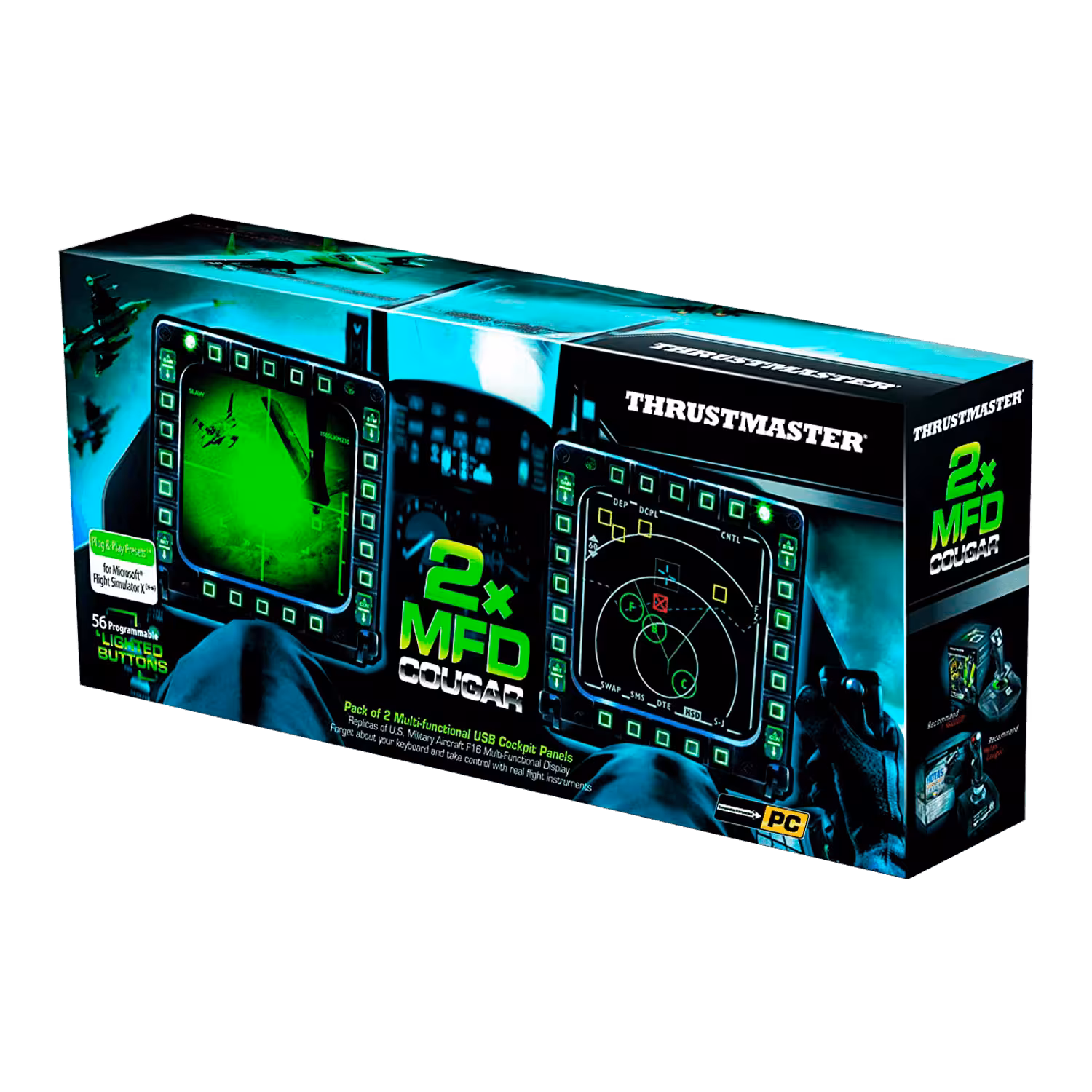 Simulador Display De Cockpit Thrustmaster MFD Cougar Pack - Imagen 4