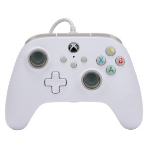 Control Con Cable Powera Para Xbox One, Color Blanco (pwa-a-02541)