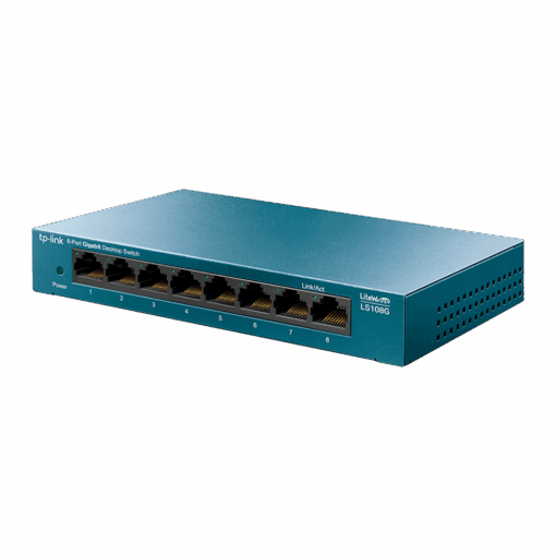 Alternative view of Switch Gigabit De 1000 Mbps Y 8 Puertos Tp-link Ls108g, Color Azul